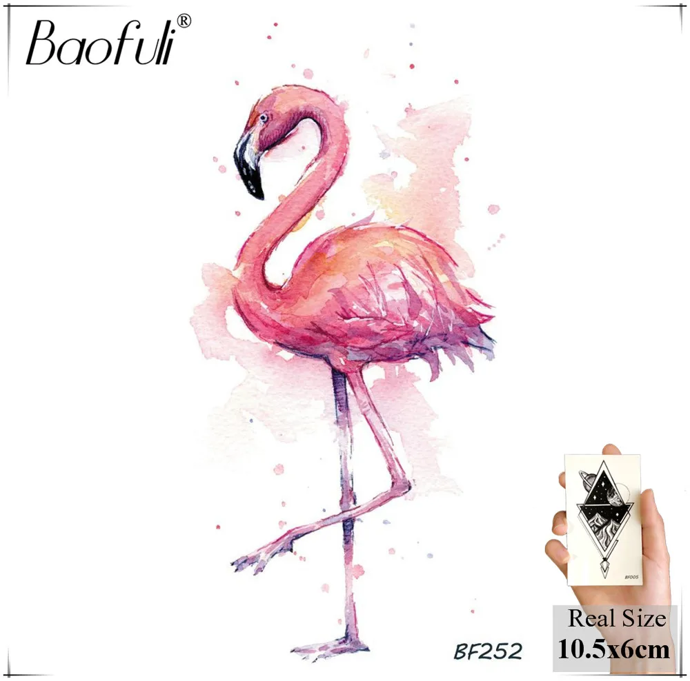 BAOFULI Lifelike Flowers Temporary Tattoo Stickers Black Water Transfer Fake Tatoos Women Body Art DIY Neck Arms Legs |