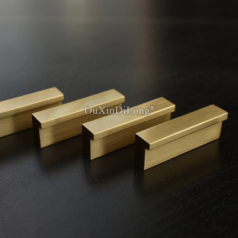 High Quality 2PCS Solid Brass Kitchen Cabinet Door Handles Cupboard Wardrobe Dresser Drawer Shoe Pulls and Knobs | Обустройство дома