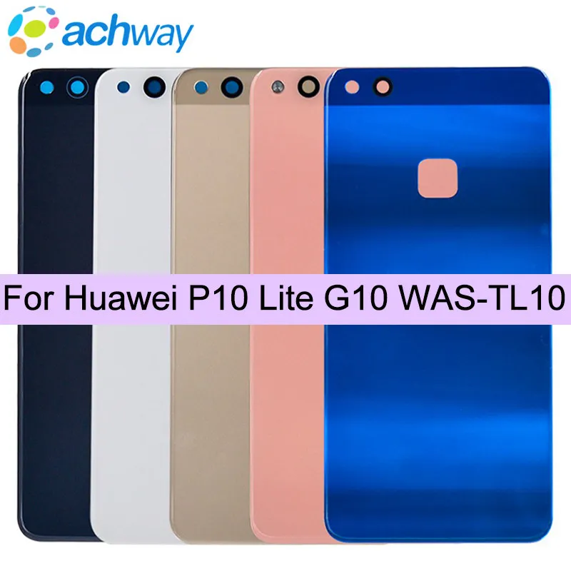 Huawei P10 Lite Задняя стеклянная крышка батареи Задняя Дверь Корпус для 5," huawei P10 Lite крышка батареи чехол Nova Lite панель Замена