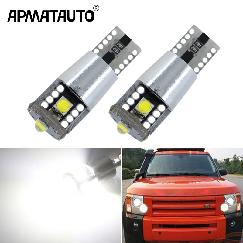 2x CANbus T10 W5W 194 светодиодный светильник лампа габаритного огня для Land Rover v8 discovery 4 2 3x8