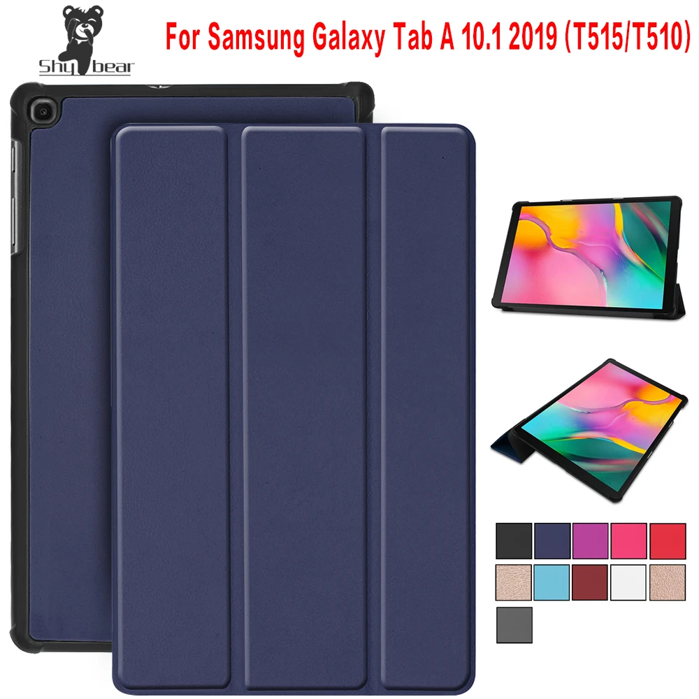 Чехол для Samsung Galaxy Tab A 10 1 T510 T515 чехол из искусственной кожи SM T510/T515 планшета +
