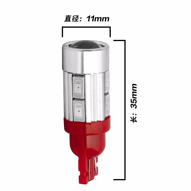 2 шт. T10 194 W5W 10 SMD 5630 5730 светодиодный светильник клиновидная лампа высокой мощности светодиодный автомобильный парковочный противотуманный светильник автоматический габаритный светильник желтый красный синий