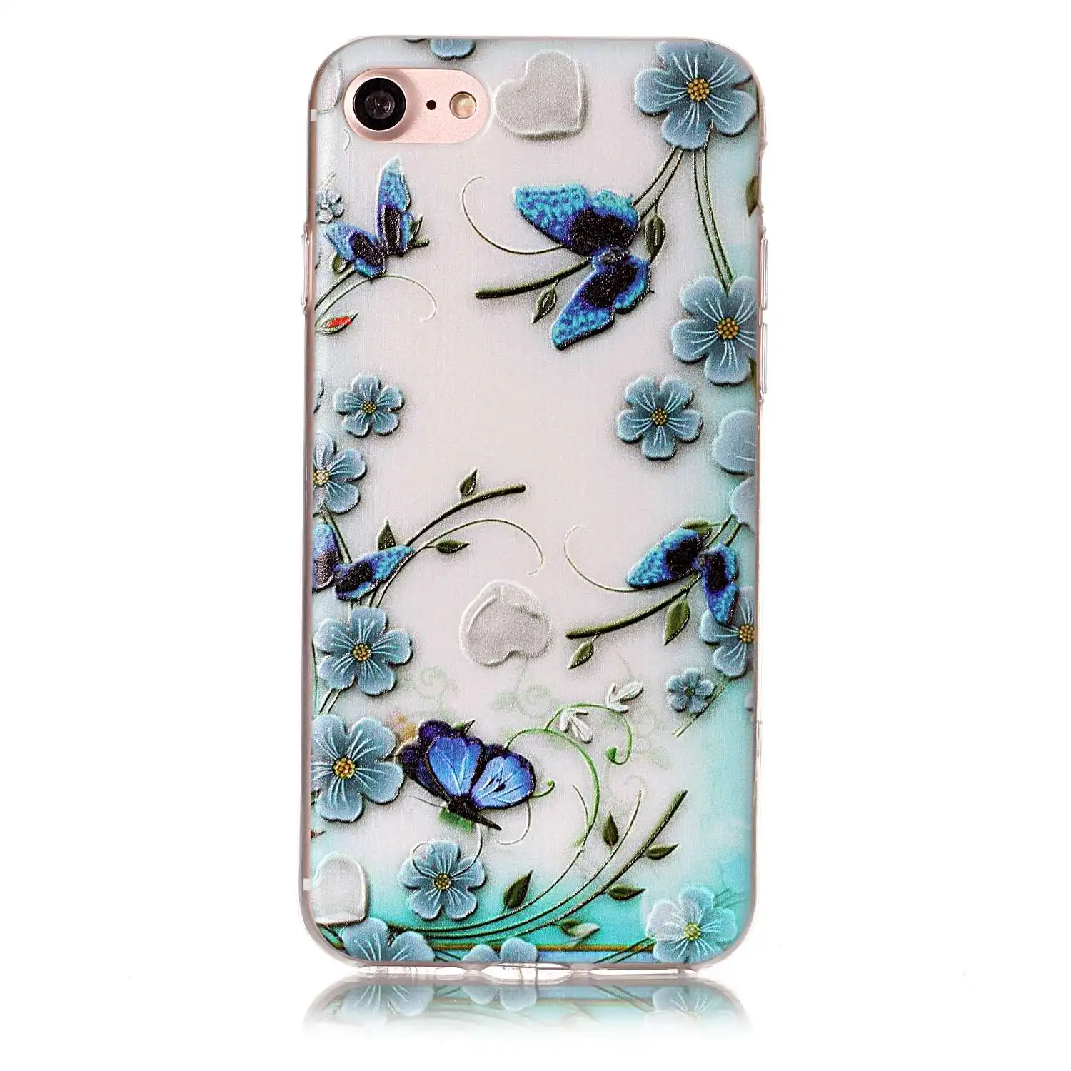 Newest Painting Case For Apple iPhone 7/8 3D Relief Soft Silicone TPU Back Cover Shells for iPhone7 iPhone8 Protective Cases bag |