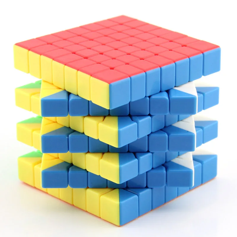 

YONGJUN YUFU Magnetic Stickerless 7*7*7 Magic Cube Speed Puzzle Antistress Cube Educational Toys for Adult Children with Bracket
