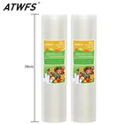 Вакуумные пакеты ATWFS, 12 см, 17 см, 20 см, 25 см, 28 см x 500 см, 2 шт.лот