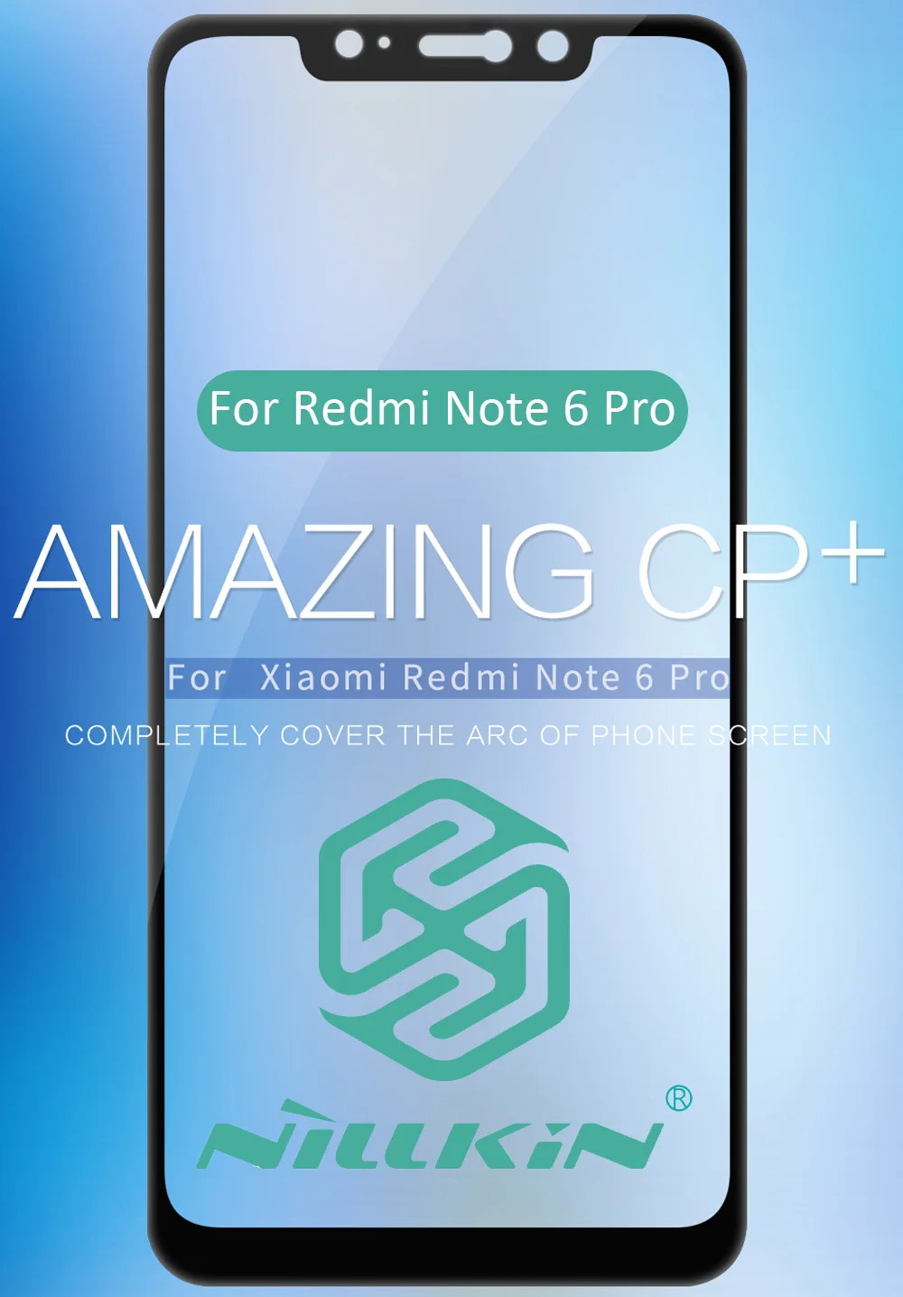 Nillkin CP + закаленное стекло для Xiaomi Redmi Note 7 6 Pro защитный олеофобный полный клей