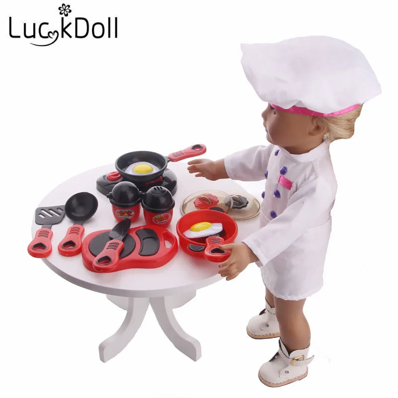 LUCKDOLL пластиковая игрушка модель подходит 18 дюймов Американский 43 см Детские аксессуары для кукол, игрушки для девочек, поколение, подарок на день рождения