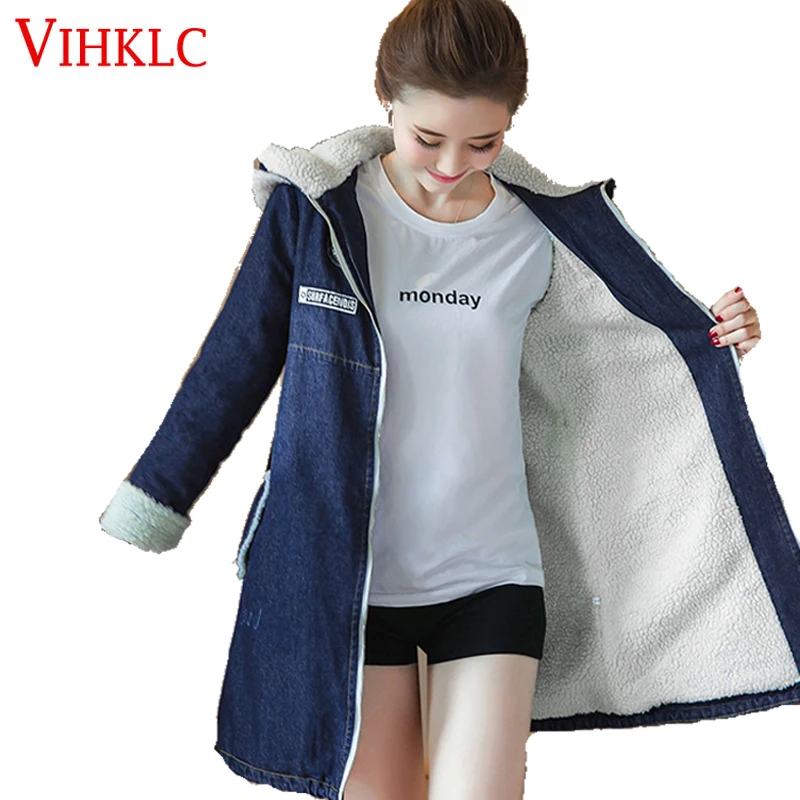 2017 новая осенне-зимняя куртка Женская Ковбойская средней длины овечья шерсть с