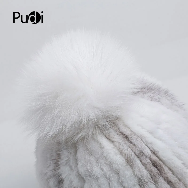 

Pudi HF7042 Winter Cap new mink fur hat fashion cute cute silver fox MAO qiu design a variety of color optional
