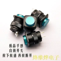free shipping self locking switch button switch r16 504a cabinet type 16mm 3a 250v green 10