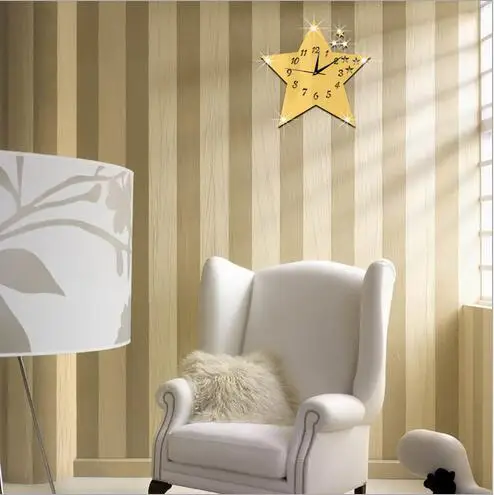 3d зеркало Чайка Настенные часы номер серебро акриловые настенные наклейки саат