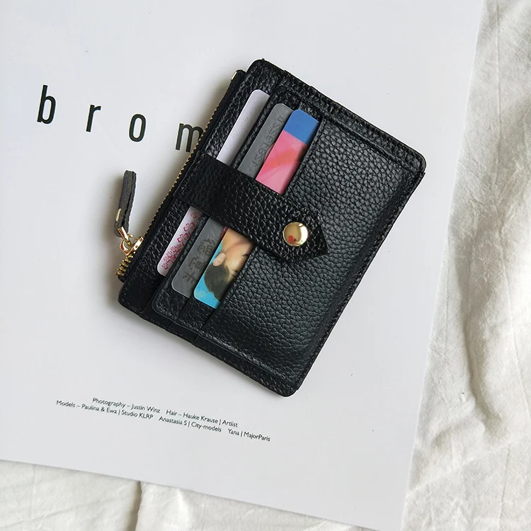 Genuine Leather Arlanfivis Small Fashion Bag Mini Wallet Muti Card Slots Credit Holder Large Capacity Coin Purse portfel | Багаж и сумки