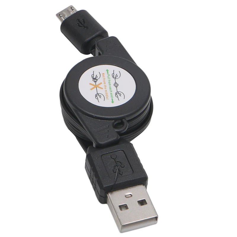 Новое поступление для 5 шт Micro USB к 2 0 выдвижной кабель синхронизации данных
