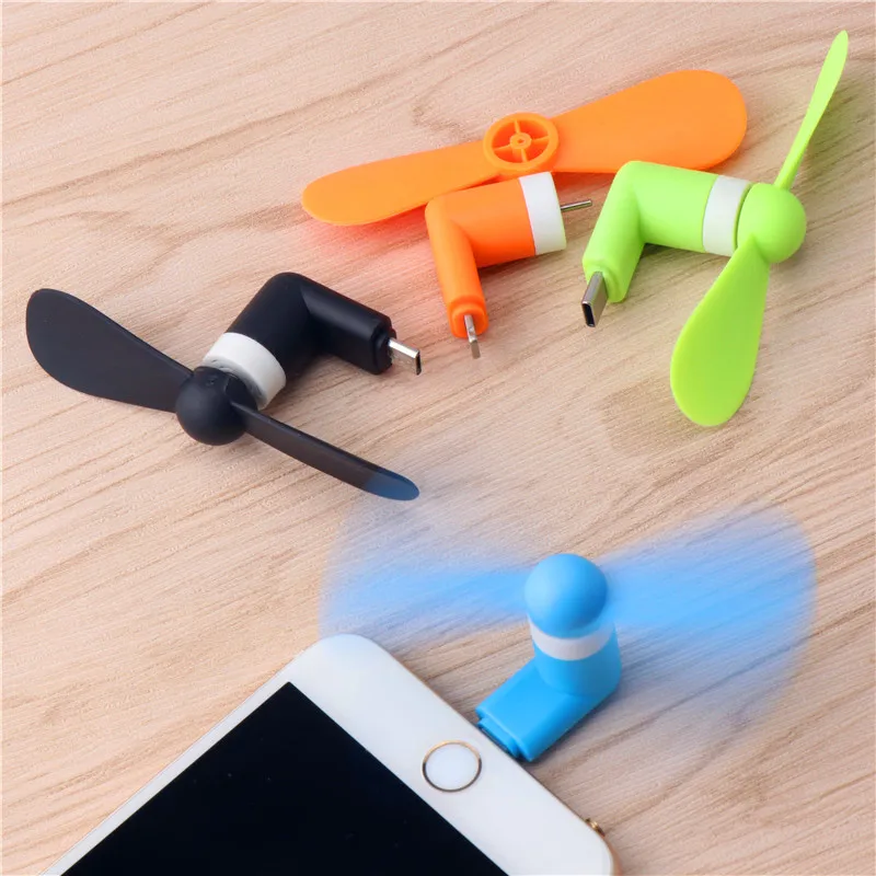 

Flexible USB Fan Portable Mini Mobile Phone Fans for Samsung Huawei Xiaomi OTG Android Phone Micro USB Type-c Cooler USB Gadget