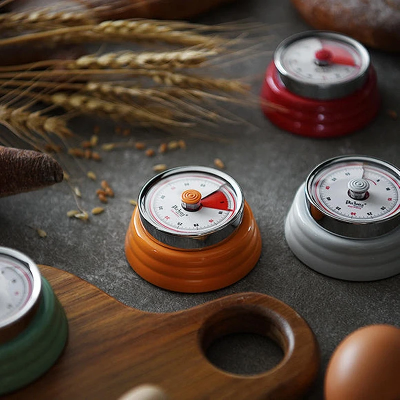 Механический кухонный таймер из нержавеющей стали магнитный Будильник для