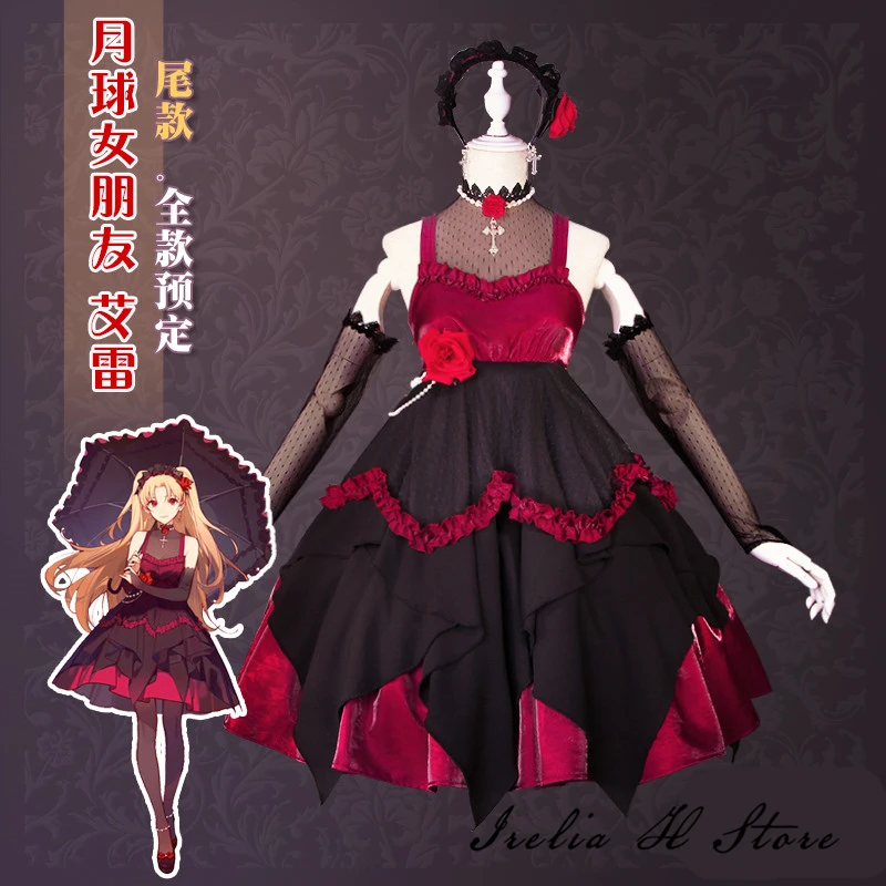 Карнавальный костюм Ereshkigal fgo Fate/Grand Order Moon girlfriend ereskigal для косплея платье женский