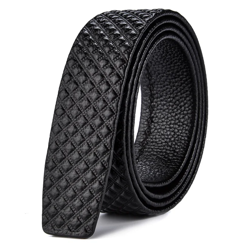 Black 2 Plyesxale, без пряжки, натуральная кожа, ремень, мужской, высокое качество, черный, синий, красный, коричневый, 35 мм, широкий, Воловья кожа, мужские ремни, дропшиппинг, B37 - Цвет: Black 2
