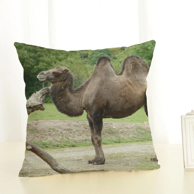Camel Print Cushion Cover Home Decor Decorative Case Throw Pillow Linen for Sofa Pillows | Дом и сад