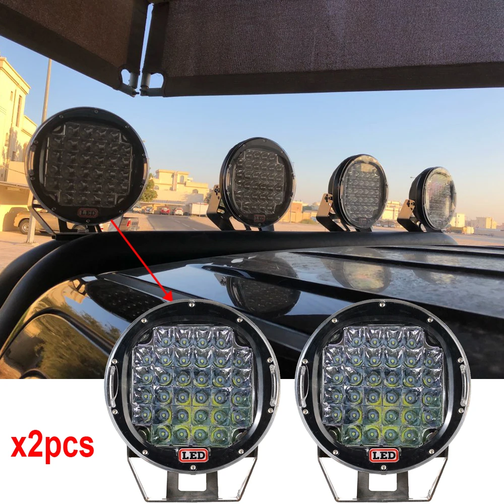 Круглый 320 Вт красный светодиодный фонарь для вождения 4x4 Светодиодный