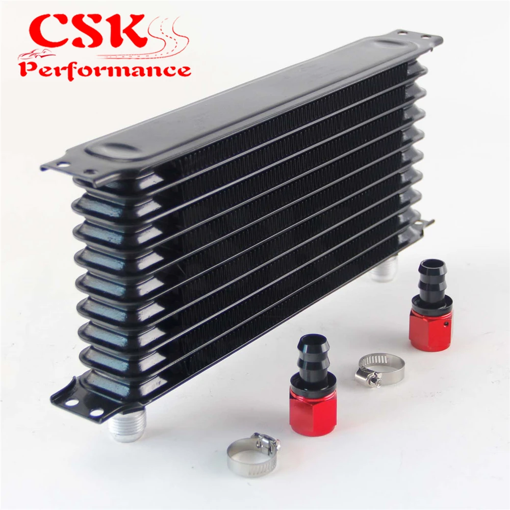 Универсальный 10-рядный масляный радиатор коробки передач двигателя AN10 + прямой