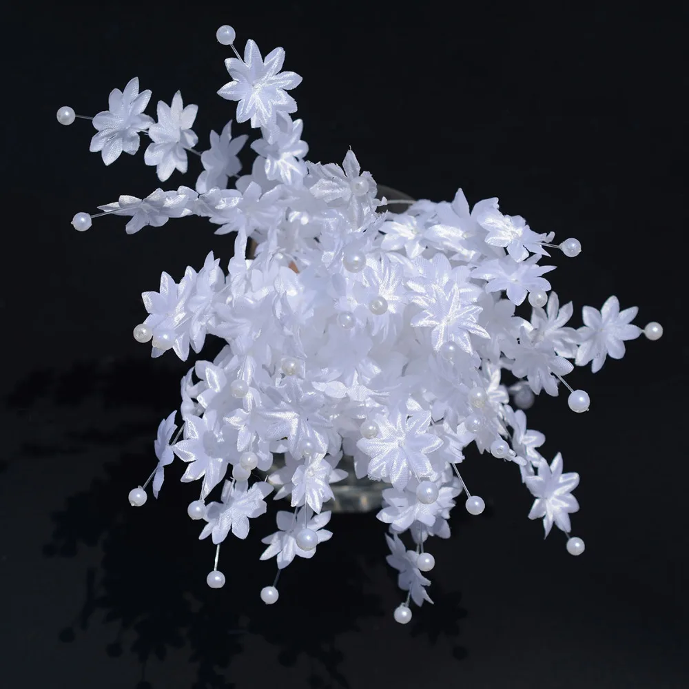 10 шт. Искусственные цветы цепочка с жемчужными бусинами гирлянда Свадебная