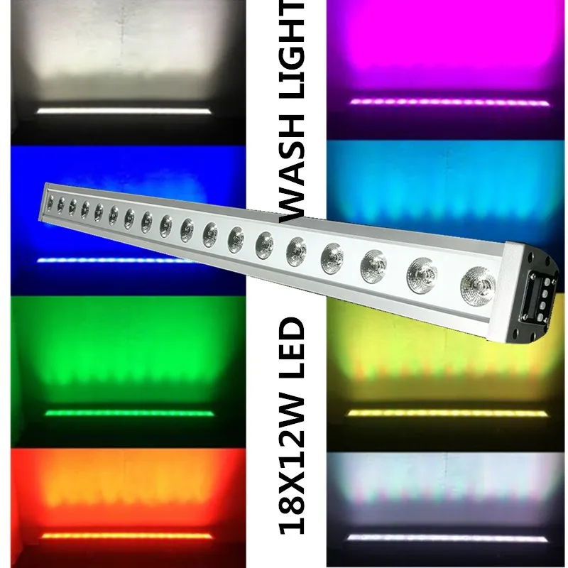 Водонепроницаемая светодиодная лампа для дискотеки 18 х12 Вт RGBW 4 в 1 IP65 PAR DMX512 4/8