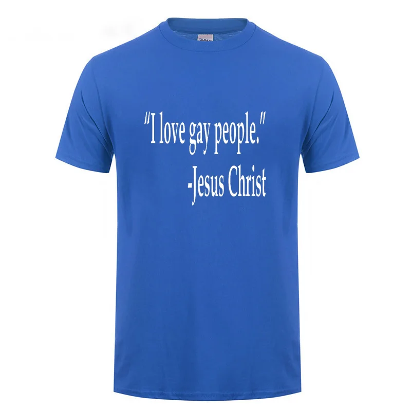 Футболка с надписью Jesus Christ I Love Gay People отличный подарок для гей прайда и лесбиянок