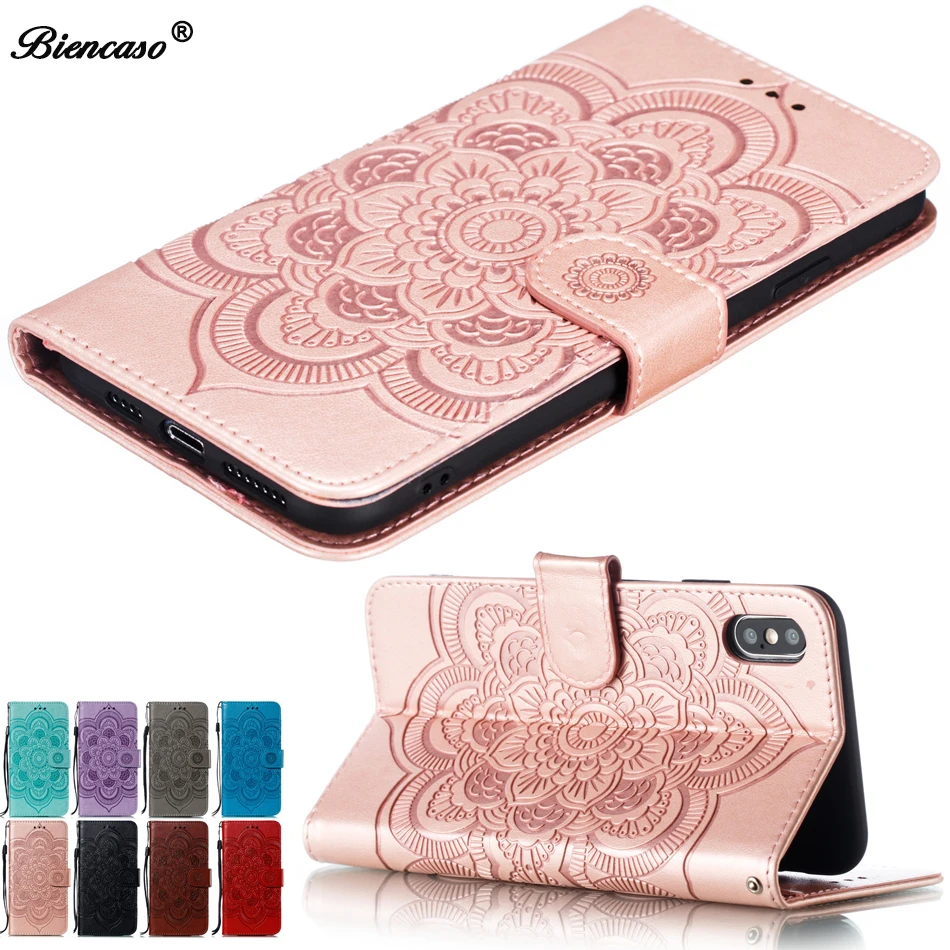 

3D filp Cover For coque iphone 8 Simple Datura Wallet Leather Case For Samsung A7 A6 Plus A8 Grand Prime Pro J4 Plus J6 2018 A10