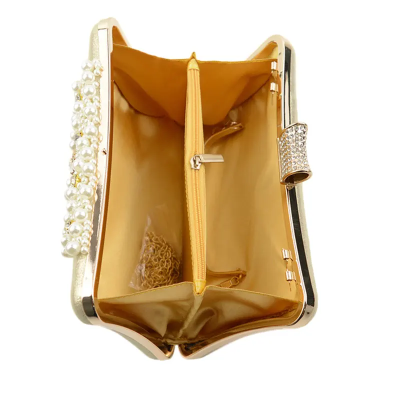 Вечерние сумочки с жемчугом женские дизайнерские праздничные сумки клатч