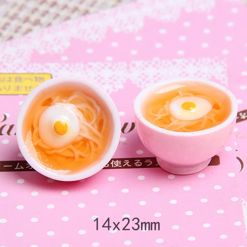 2 шт. кавайная мини еда из 3D смолы китайские пельмени Xiaolongbao лапша Миниатюрные