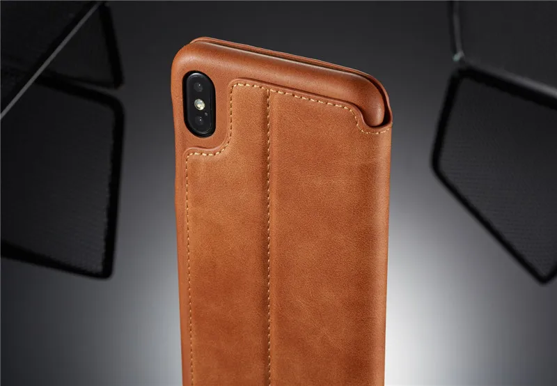 Роскошный кожаный Etui чехол для телефона для iPhone 6, 6s, 7, 8 Plus, 11 Pro, XS, Max, XR, X, флип, крепкий магнитный держатель для карт, подставка, чехол, Funda