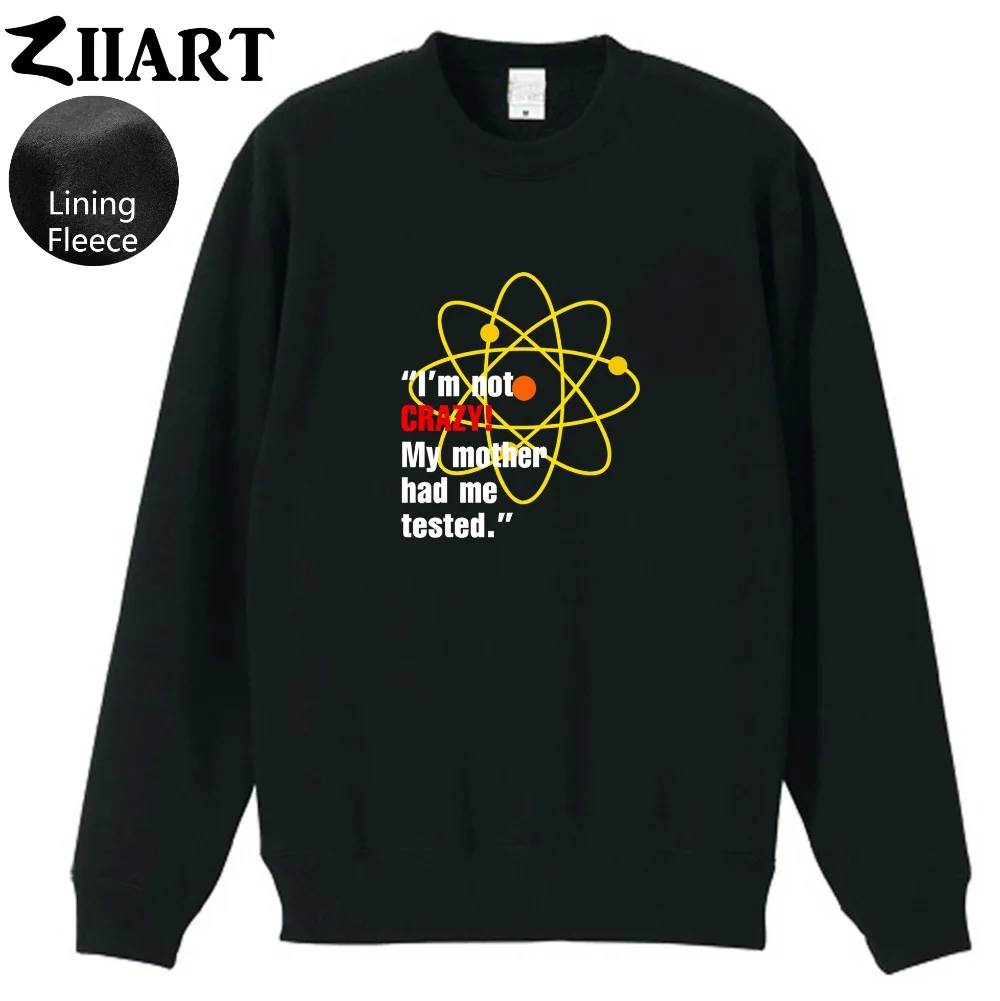 Atom TBBT I'm Not Crazy My Mother have Me протестированная одежда для пары флисовый пуловер