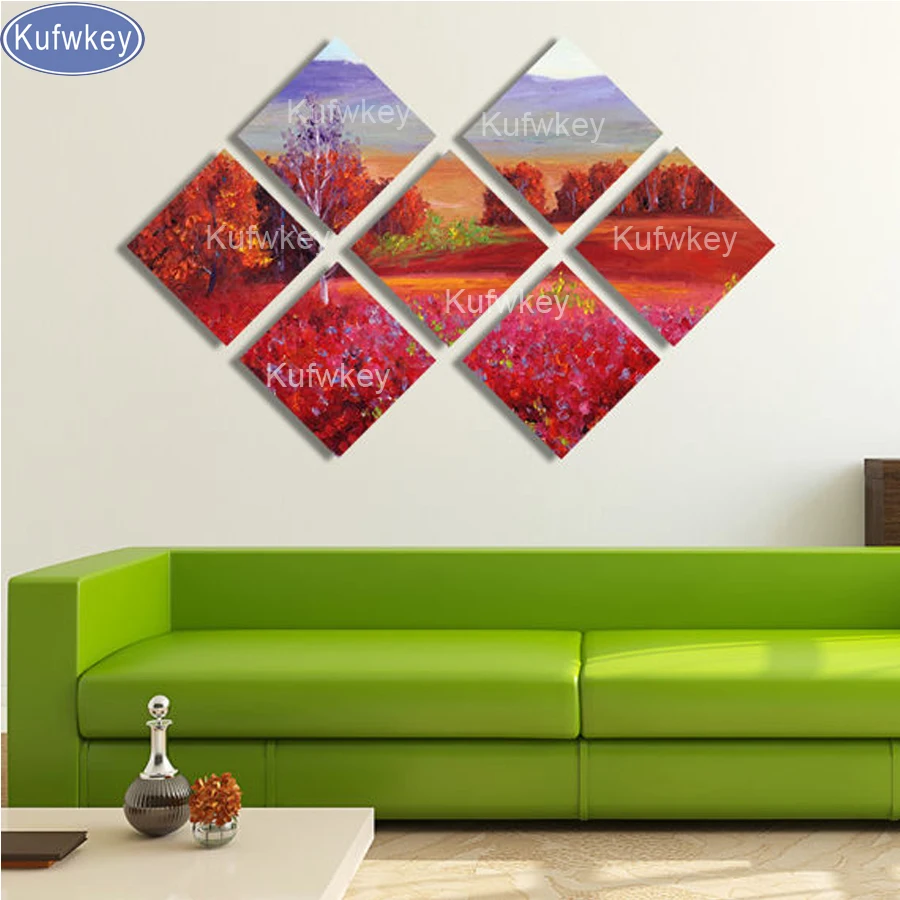 

7 шт., алмазная вышивка, осень, природный пейзаж