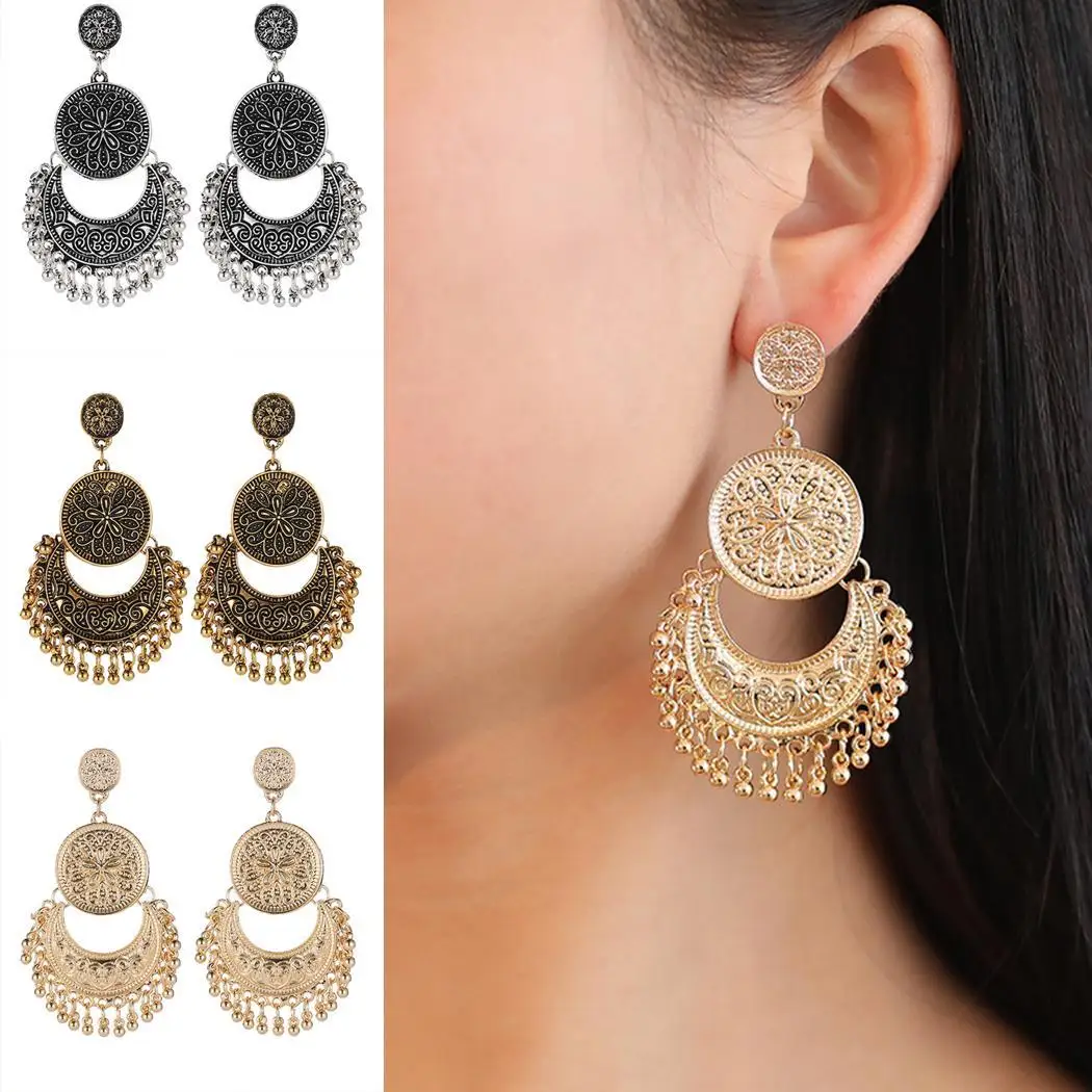 Женская мода стиль бохо луна звезда бусы повседневные серьги ювелирные изделия