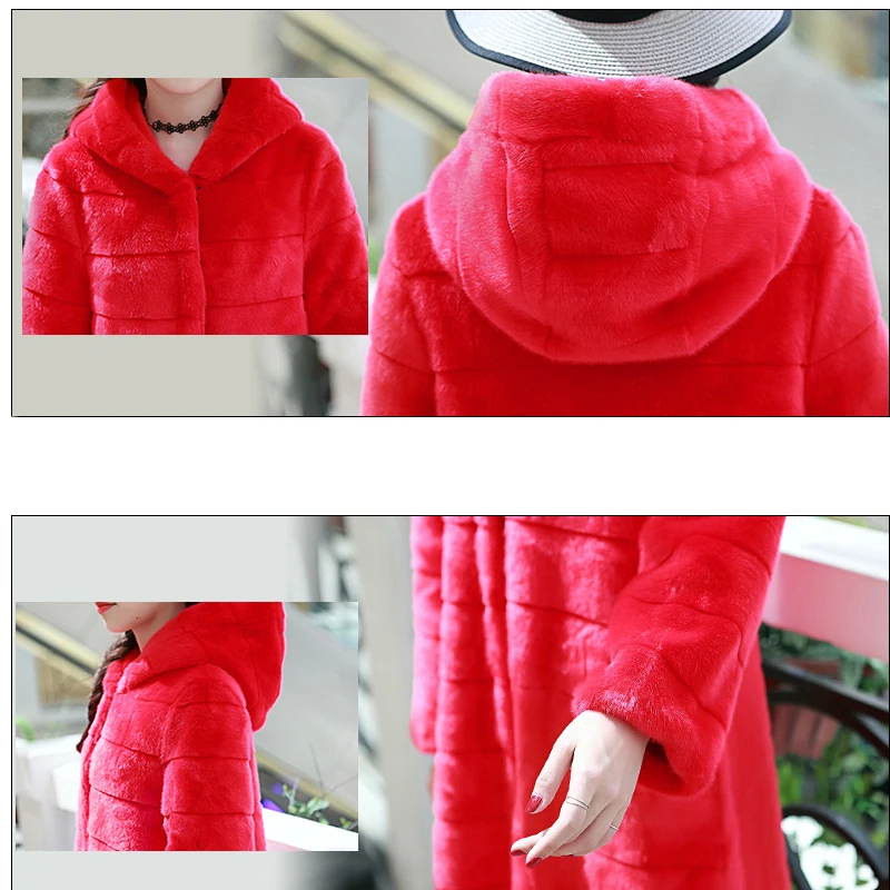 Новые зимние женские имитация Мех животных пальто Имитация кролика рекс большие