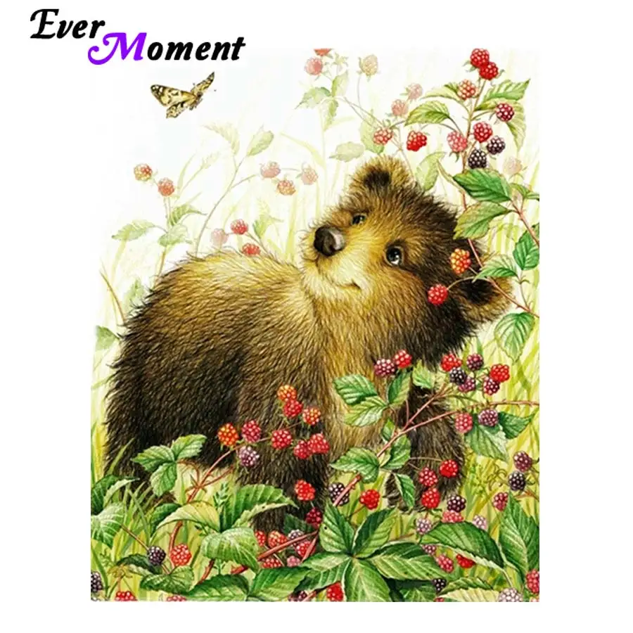 

Ever Moment Diamond Painting Full Square Drill Animal 5D DIY Picture Of Rhinestone Diamond Embroidery Cross Stitch Decor ASF1331