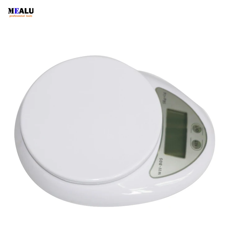

5000g 1g White Scales Kitchen Food Electronic Portable Weight Digital pocket Scale 5kg WH-B05