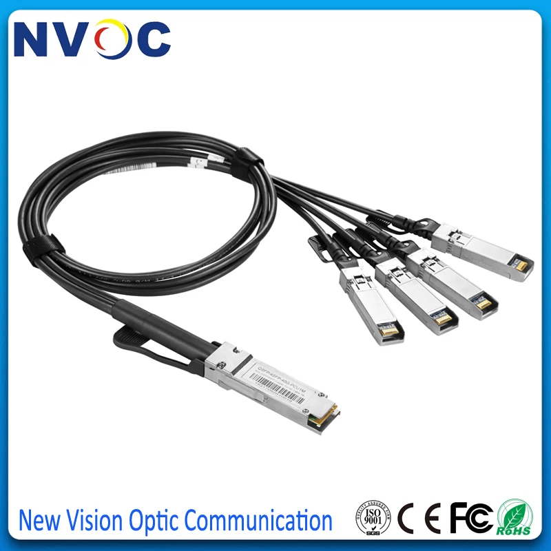 40G QSFP к 4 SFP + 5M AWG28 Пассивный кабель прямого подключения меди Twinax DAC 4SFP10G CU5M 4SFP