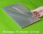 Очень тонкая прозрачная пластиковая обвязочная крышка A4 толщиной 75 микрон, лист целлофанового ацетата 102050-на ваш выбор