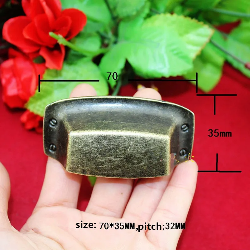 70*35 мм из алюминиевого сплава для ящика кухонного шкафа дверные ручки мебельные