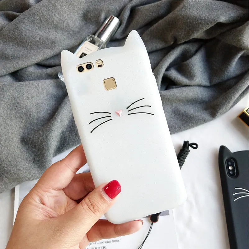 P8 P10 Lite чехол с кошкой для Huawei P9 мини Силиконовый телефона Y6 pro 2017 милые кошки casas 3D