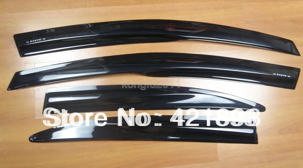 4 шт. оконный козырек для Honda Civic 2006 2007 2008 2009 2010 2011|vent deflectors|deflector ventwindow vent visors |