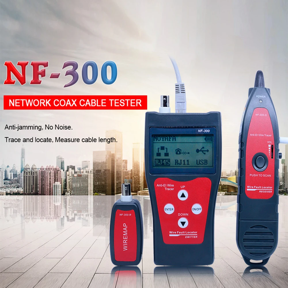 NF 300 ЖК дисплей сети для проверки витой пары телефонной проводки