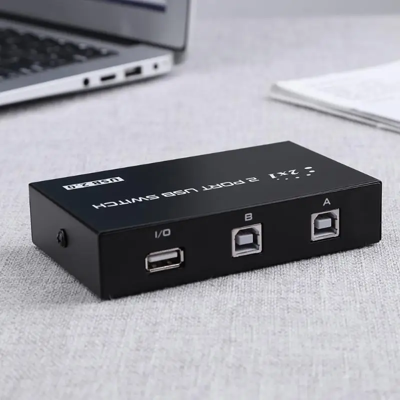USB коммутатор с 2 портами 1A 2B ручной 0 устройство для обмена данными адаптер