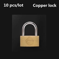 10pcs 203040mm copper lock luggage case padlock box case safety lock mini locks lovers lock home improvement hardware