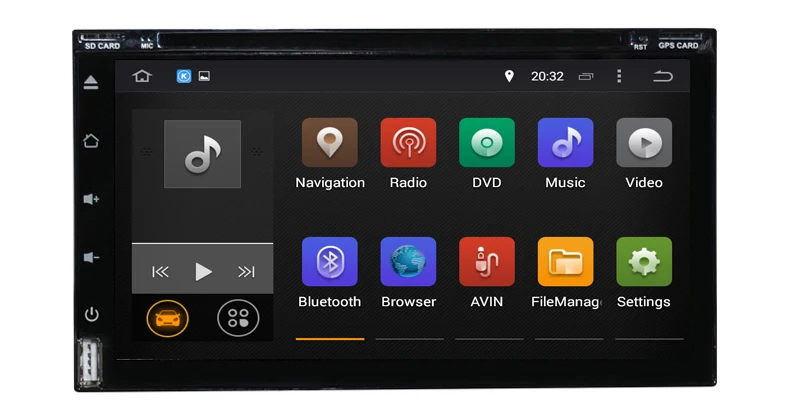 Универсальный автомобильный dvd плеер 2din 6 95 дюймов android 10 с восьмиядерным