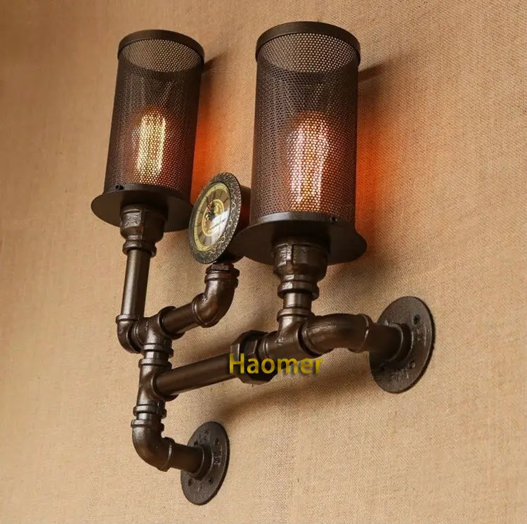 Настенный ретро светильник в стиле лофт Эдисона металлический винтажный