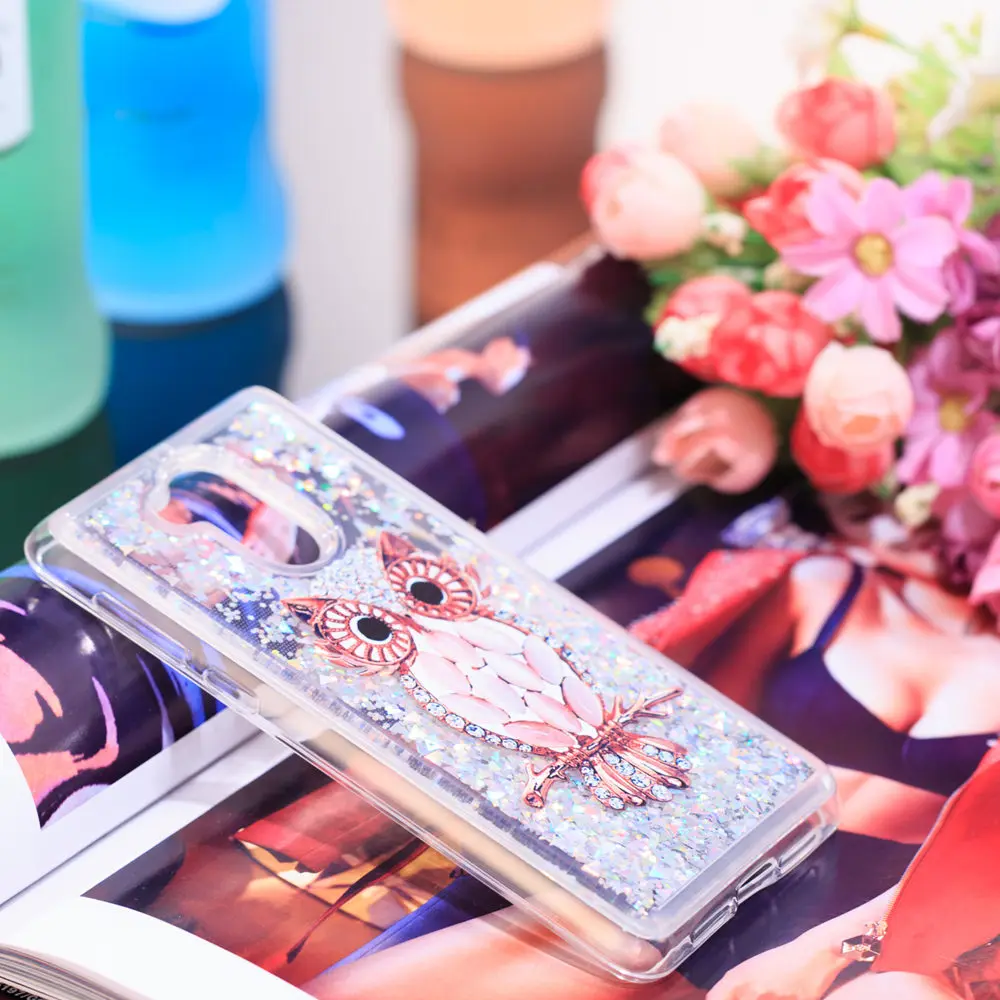 Чехол с зыбучим песком для Huawei Honor 6C C6 6 C динамический жидкий блестящий чехол со