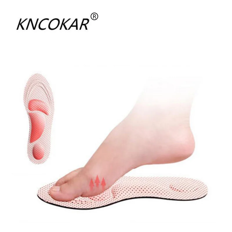 

KNCOKAR 1 pair arch support insoles Massage pads for shoes insole foot care shock women men shoes pad shoe inserts high elastic