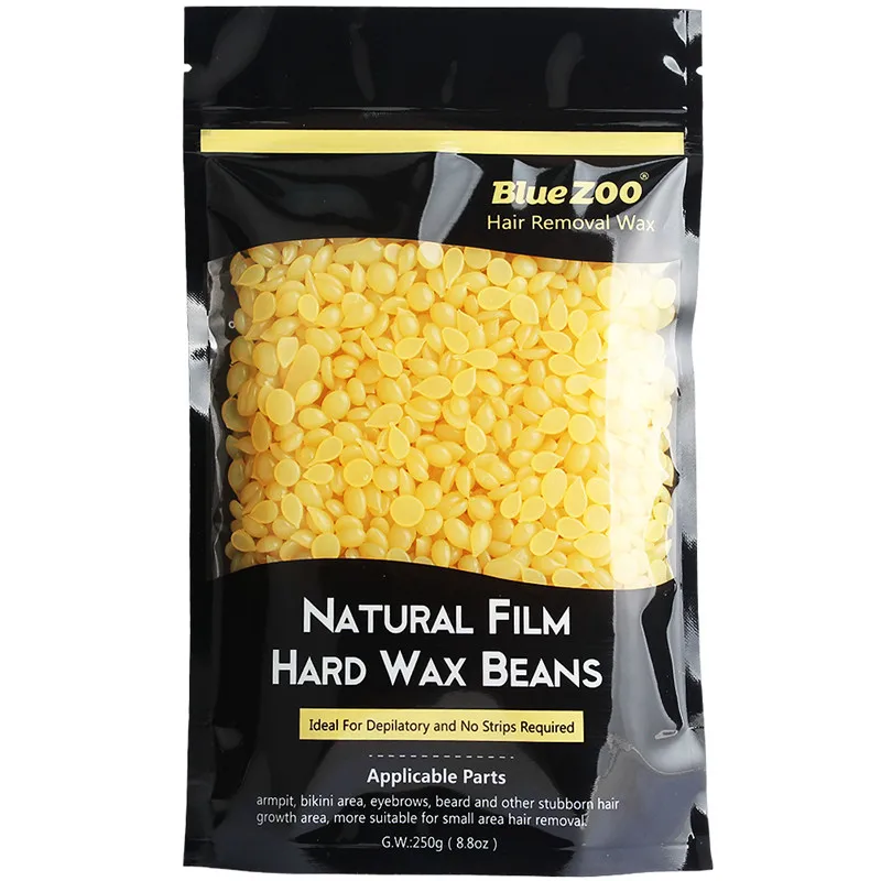 

New Arrival Depilatory Hot Film Hard Wax beans Pellet Waxing Bikini Hair Removal Wax For Women Body Epilation 250g Honey Taste